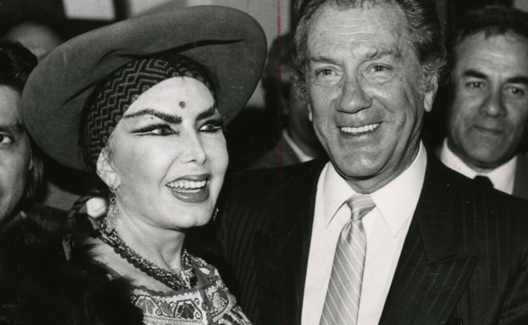 Joaquín Cordero e Irma Serrano el 7 de diciembre de 1993.Foto: Archivo EL UNIVERSAL