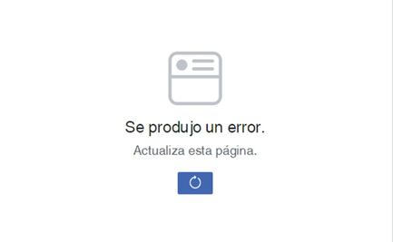 Usuarios reportan caída en servicios de Facebook