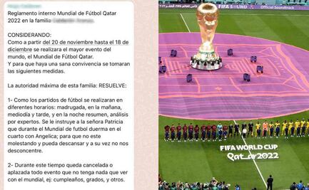 Papá hace reglamento para disfrutar del Mundial de Qatar; “prohibido hablar mal y ‘salar’ a los equipos”