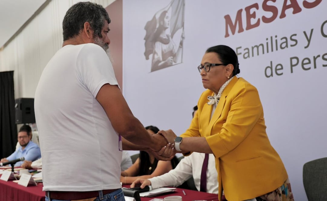 Rosa Icela Rodríguez ofrece fortalecer instituciones en tema de desapariciones (07/05/2026). Foto: Especial