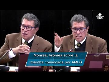 Me perderé mi frutsi y mi torta, bromea Monreal al reiterar que no asistirá a la marcha de AMLO