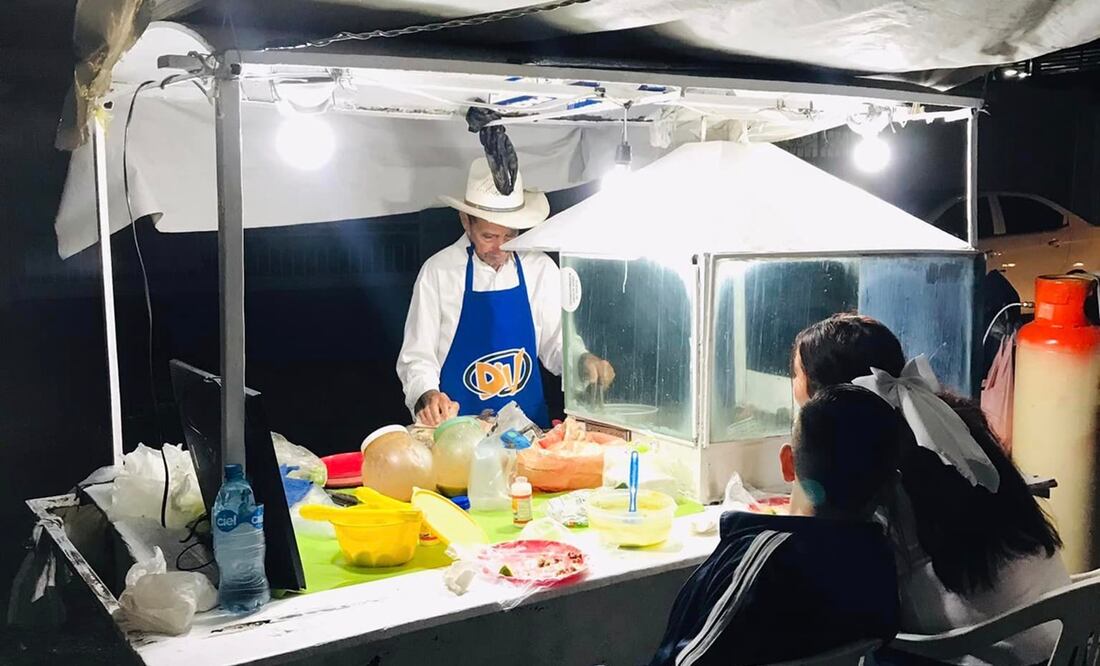 Don Churras, taquero de Culiacán. Foto: Ly Ly Beltrán / Facebook