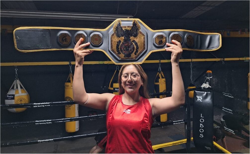 Citlaly Rivera, boxeadora y estudiante de medicina. FOTO: Sebastián García/ EL UNIVERSAL