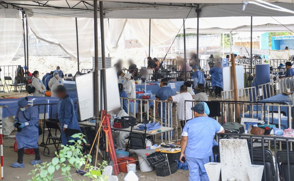 En las diligencias participaron la Guardia Nacional, la Comisión Nacional de Búsqueda y colectivos de familiares. | Foto: Especial.