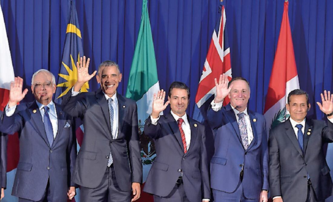 El Acuerdo de Asociación Transpacífico comenzó a negociarse con cuatro países en 2006. Al final, son 12 naciones las que lo integran y puede entrar en vigor si al menos seis lo validan y ellos representan 85% del PIB del bloque (ARCHIVO EL UNIVERSAL)