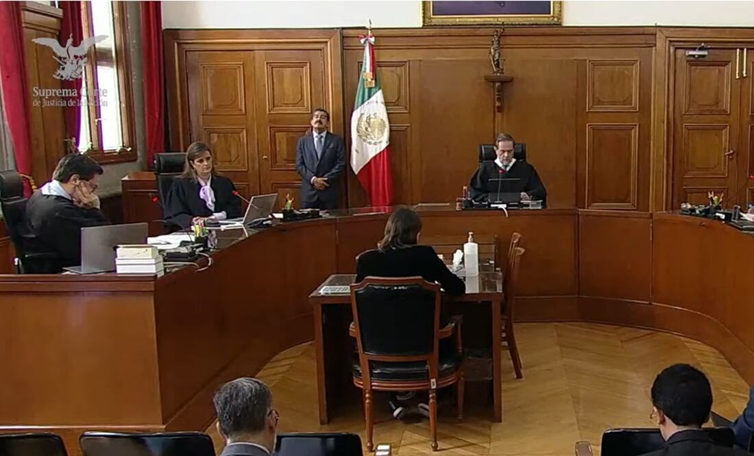 Sesión de la Primera Sala de la Suprema Corte. Foto: Captura