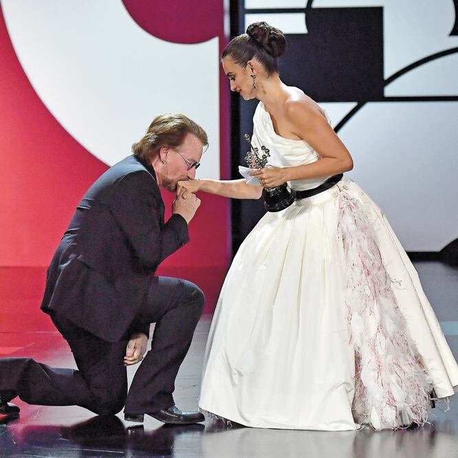 Pe es la segunda actriz española en conseguir el Donostia. Foto: AP