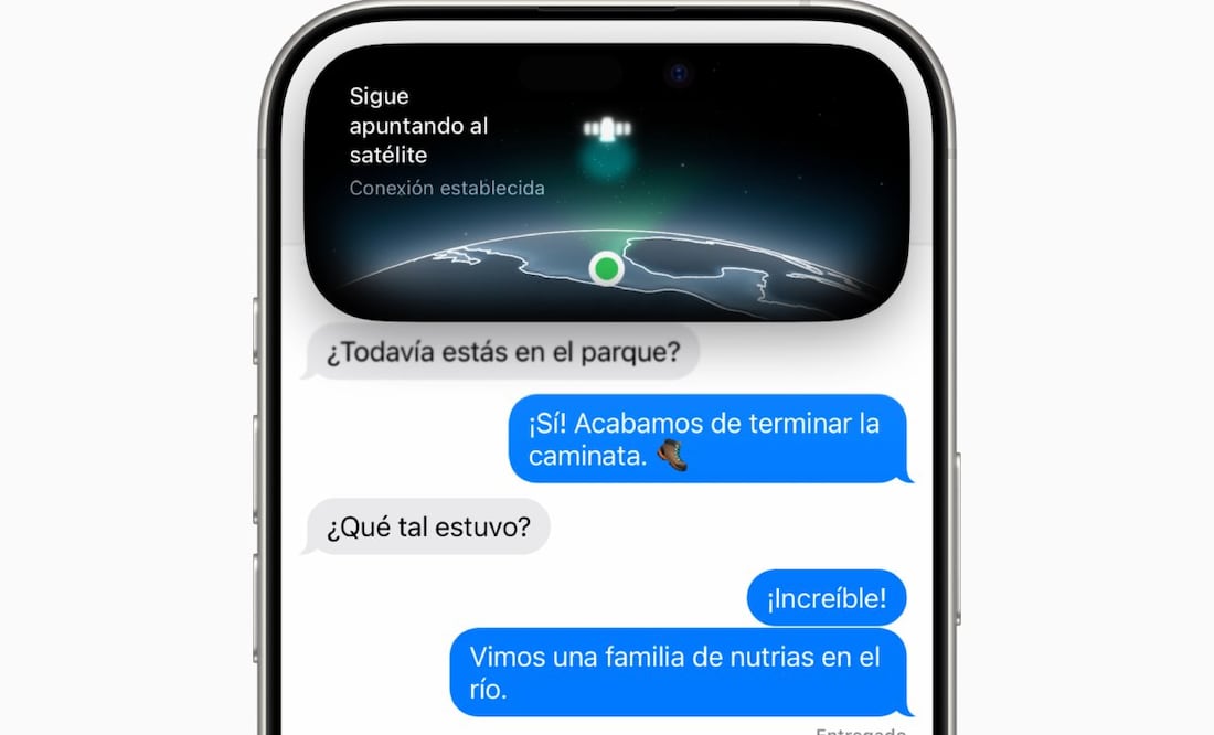 Para los mensajes vía satélite se necesita un iPhone 14 o posterior con iOS 18.4 o posterior instalado. | Foto: cortesía Apple