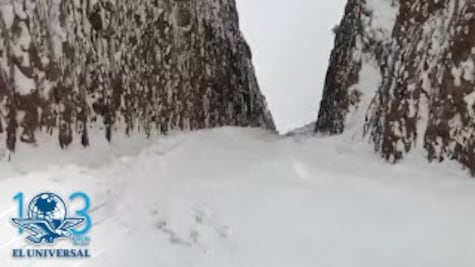 Por nevada, continúa cerrado tránsito entre Sonora y Chihuahua