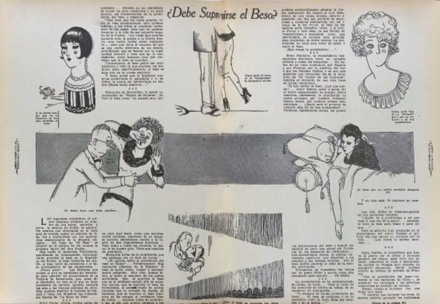 El beso durante la pandemia de gripe española