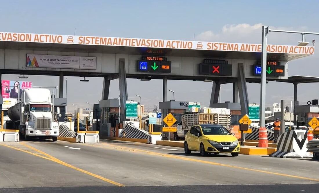La caseta de la carretera México-Puebla tuvo un incremento.