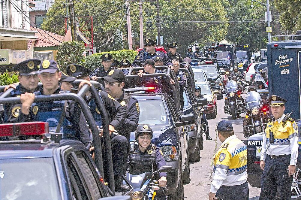 La Secretaría de SSPDF dio el banderazo de salida a 600 elementos que se sumarán al operativo de seguridad para evitar robo a casa habitación en esta temporada de vacaciones (MOISÉS PABLO / CUARTOSCURO.COM=