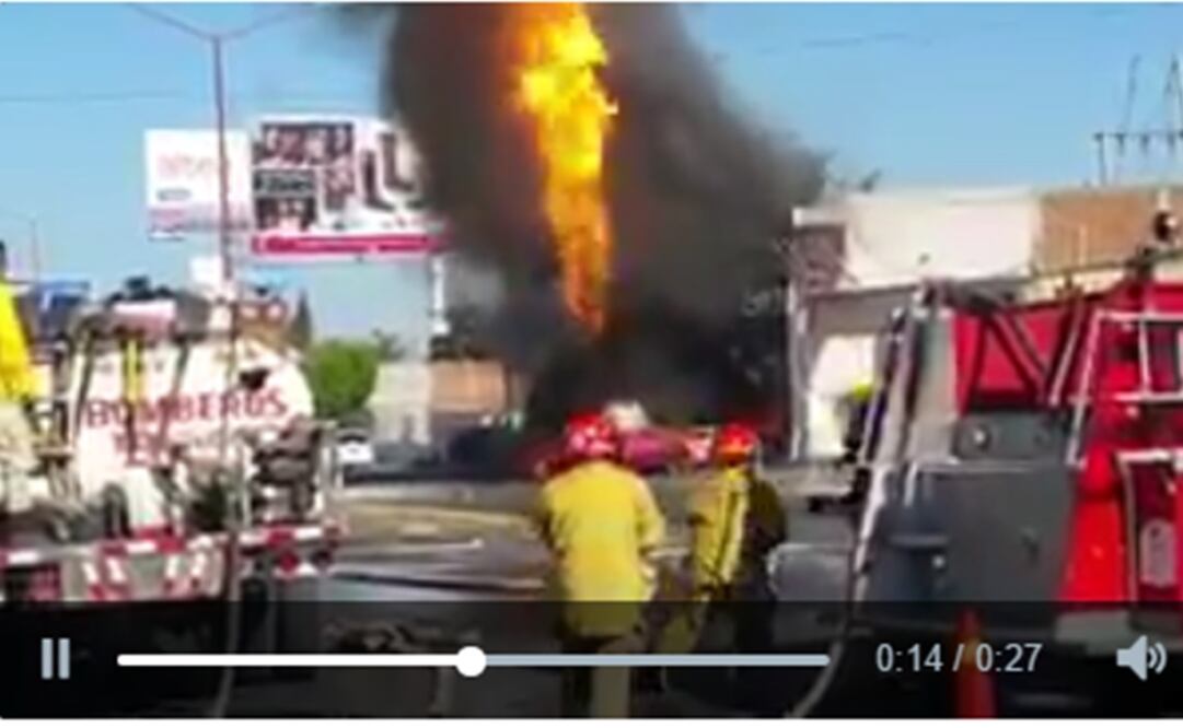 Video. El incendio de pipa en Tonalá