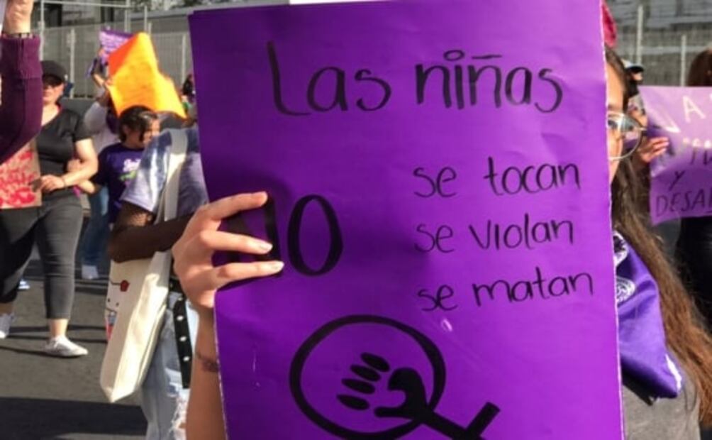 “Las niñas no se tocan”: Salen a marchar en avenidas principales de Nezahualcóyotl