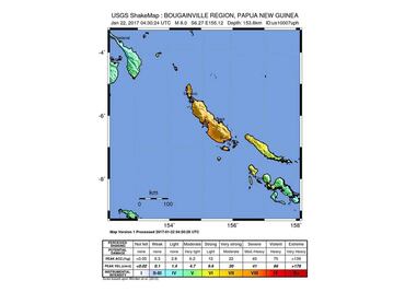 Se limita alerta de tsunami a Papúa Nueva Guinea e Islas Salomón