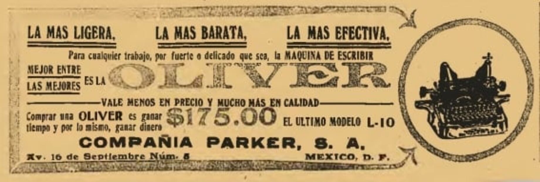 Cuando se escribía a máquina