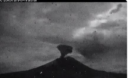 El Popo registra emisiones de ceniza en las últimas horas