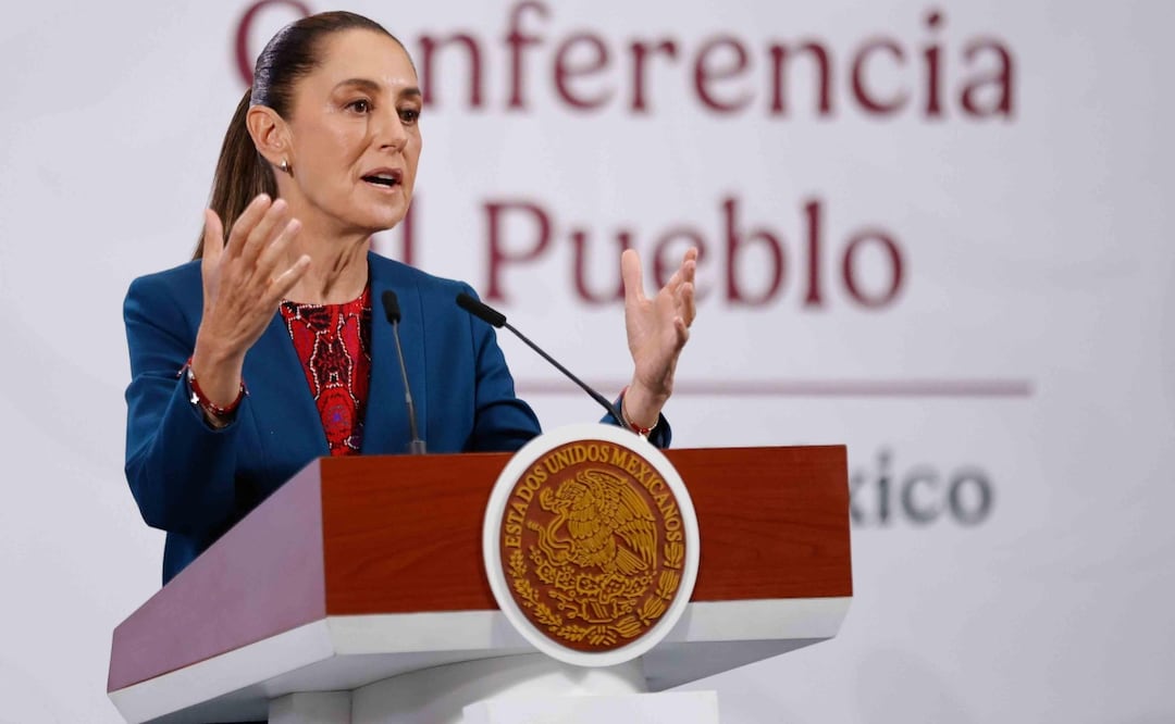 Claudia Sheinbaum en su conferencia matutina del 22 de octubre de 2025 (22/10/2025). Foto: Diego Simón Sánchez / EL UNIVERSAL