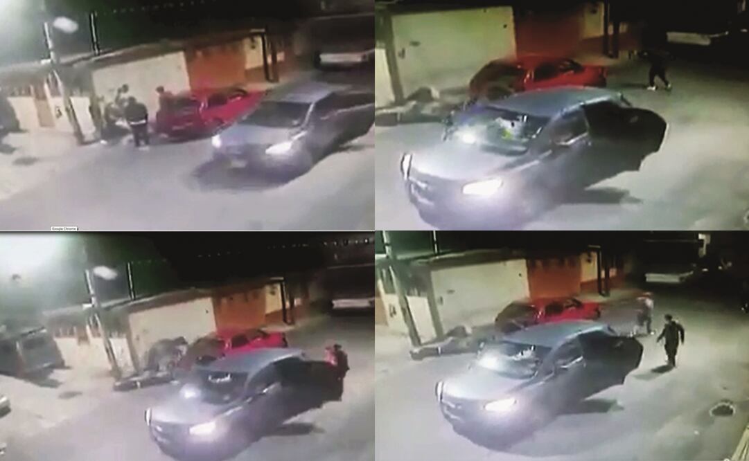 En un video se observa cómo sicarios de entre 20 y 22 años bajan de un auto con placas del Estado de México y agreden a los jóvenes, quienes se encontraban en Independencia y primera cerrada de Independencia, en la colonia El Triunfo (TOMADAS DE VIDEO)