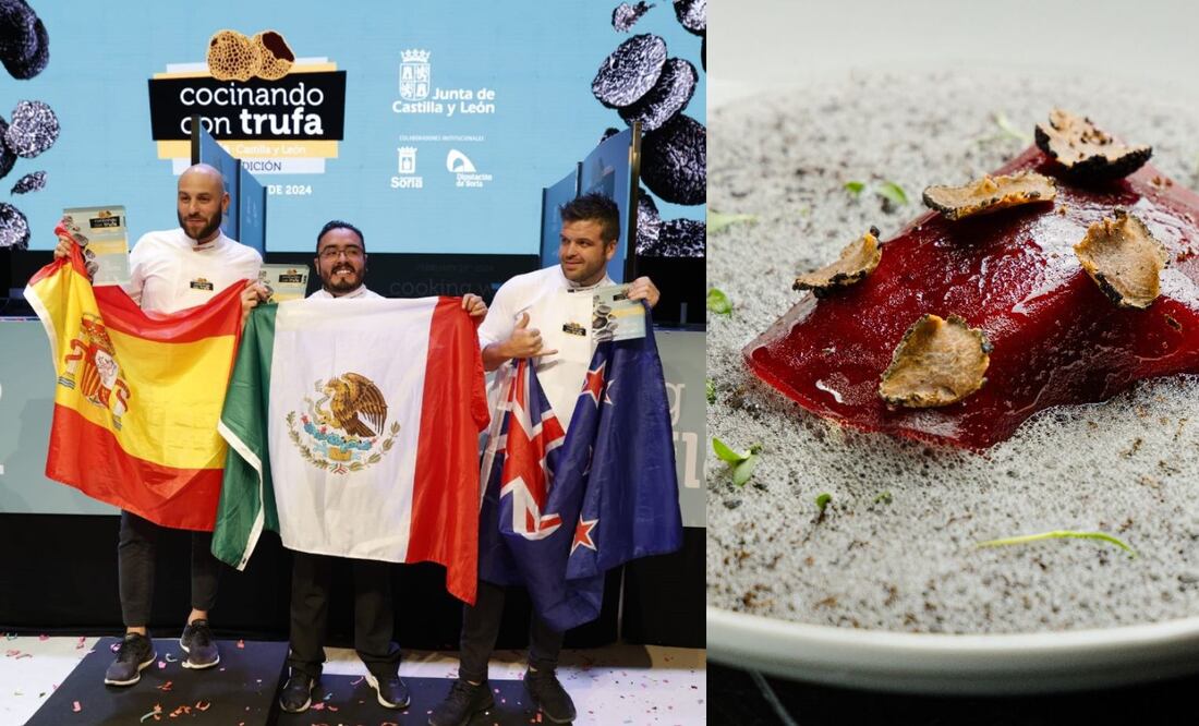 Platillo inspirado en el maíz y distintos productos del terruño mexicano al servicio
de la trufa negra de invierno.