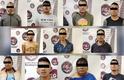 Detienen a 11 dedicados al robo a transporte, secuestro, homicidio y venta de narcóticos en Ecatepec