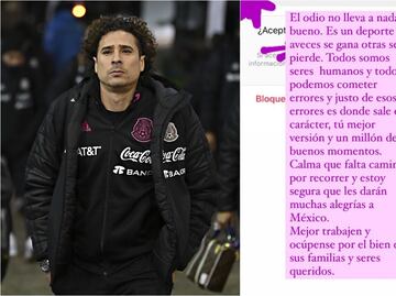 Esposa de Guillermo Ochoa recibe amenazas, tras juego de la Selección Mexicana