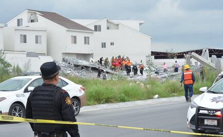 Captan en video derrumbe en Cumbres del Sol en Monterrey