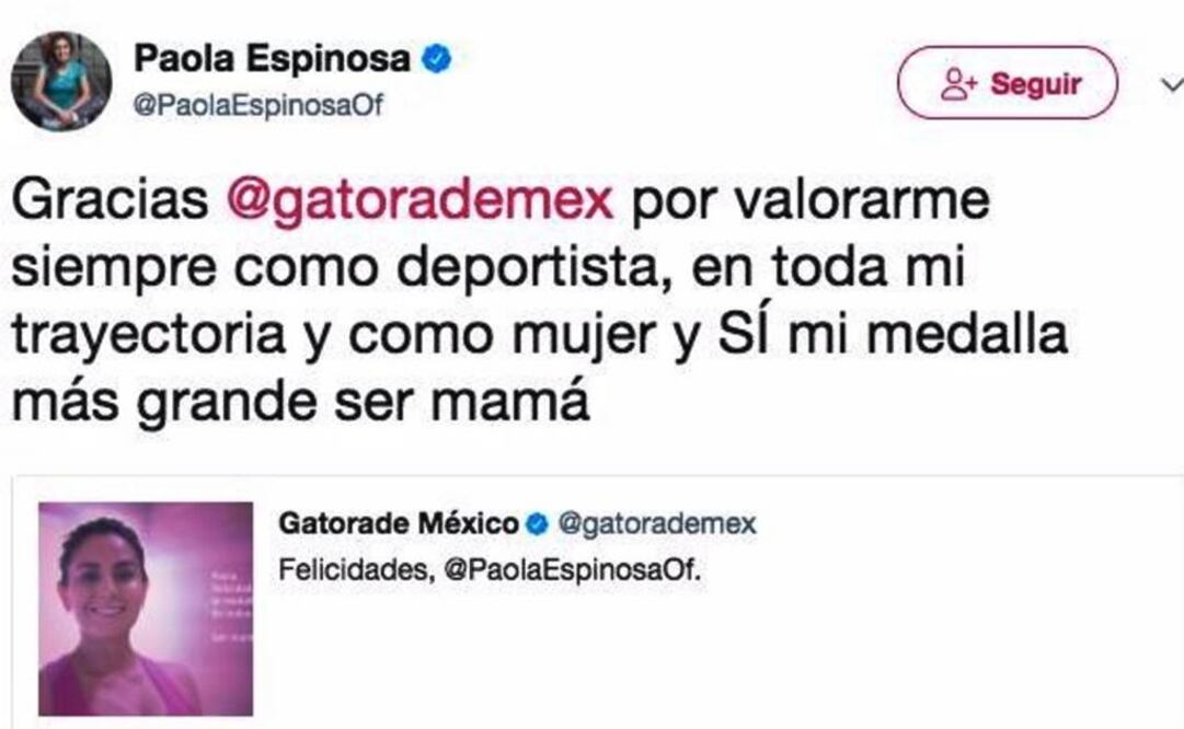 Gatorade México “prende” a redes con mensaje a Paola Espinosa