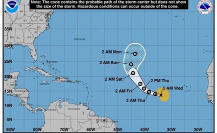 Tormenta “Lorenzo” se convierte en huracán categoría 4 en el Atlántico