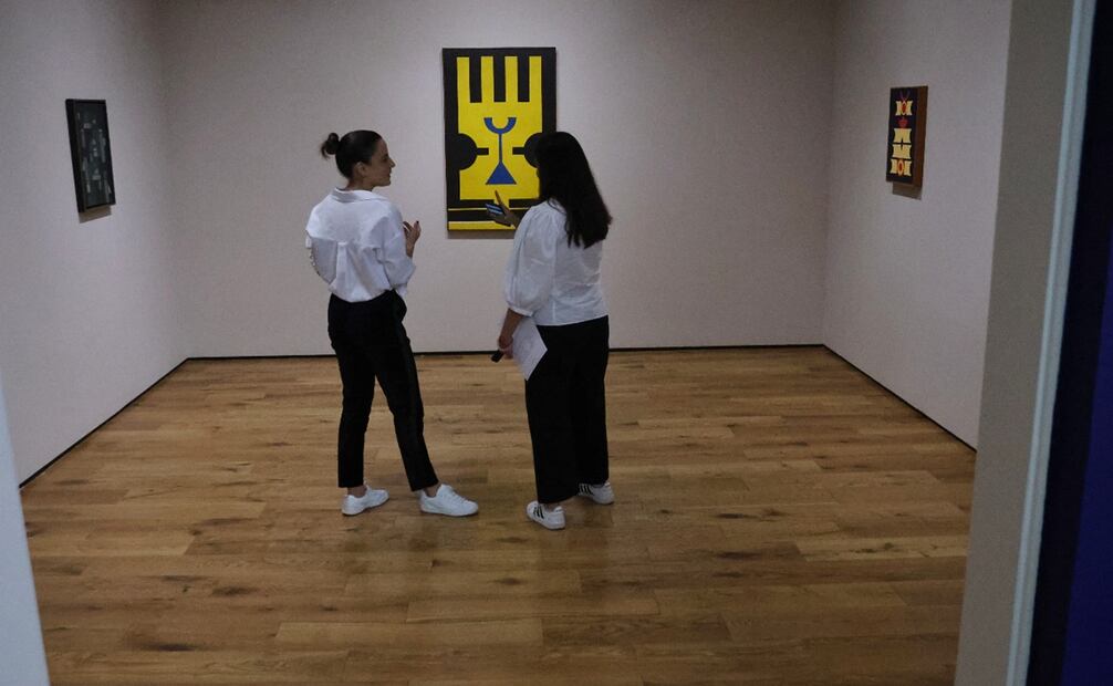 Recorrido por la exposición "The Ocean Is the axis" en la galería Mariane Ibrahim ubicada en río Pánuco número 36. Foto: Fernanda Rojas/El Universal.