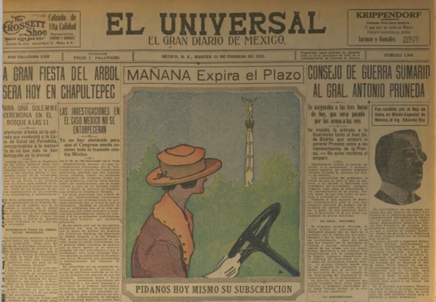 Hace 100 años se plantaron árboles en honor de periodistas