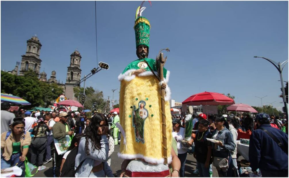 Festejos de San Judas Tadeo en la iglesia de San Hipólito. Foto: Carlos Mejía/ EL UNIVERSAL