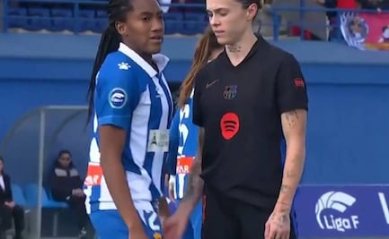 Mapi León descarta el "tocamiento de zona íntima" a la colombiana Daniela Caracas; durante un partido en España