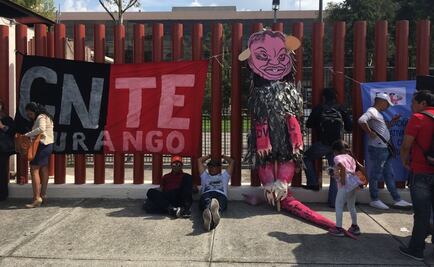 Protesta CNTE en San Lázaro por Sexto Informe