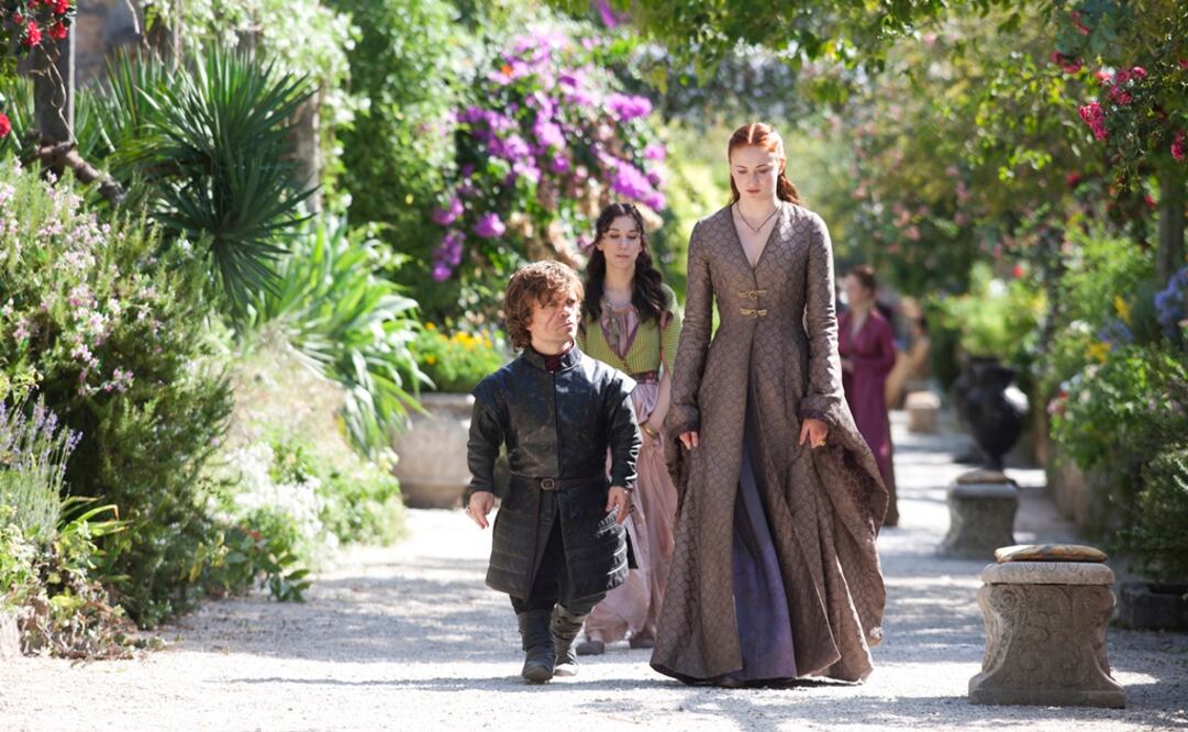 Peter Dinklage y Sophie Turner. Foto: Archivo