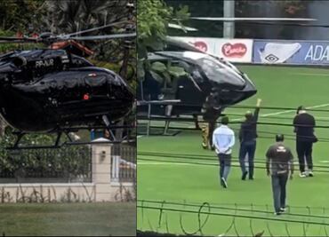 VIDEO: Neymar llega al entrenamiento de Santos en helicóptero; ¿Cuánto gasta el jugador en cada viaje?