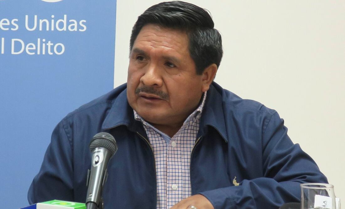 Fotografía de archivo del 1 de marzo de 2018 del viceministro de Defensa Social y Sustancias Controladas de Bolivia, Felipe Cáceres, hablando en La Paz (Bolivia). Cáceres quien ocupó dicho cargo durante el Gobierno del expresidente Evo Morales, fue detenido este martes durante un operativo antidroga en la zona central del Trópico de Cochabamba (centro). Foto: EFE