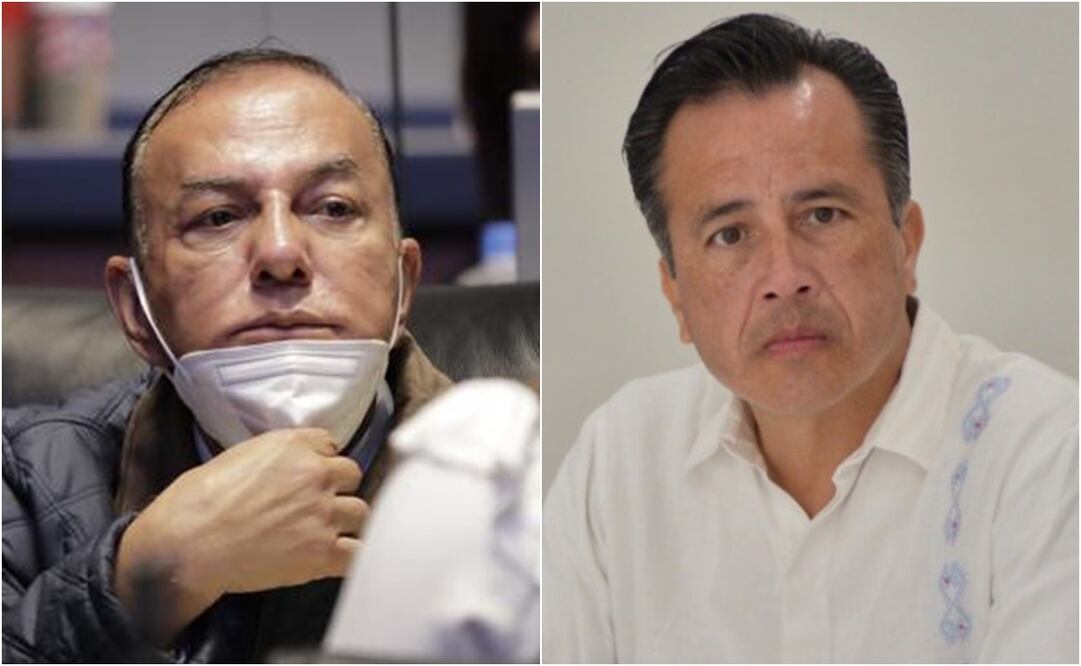 José Manuel del Río Virgen (izquierda) y Cuitláhuac García. Foto: Twitter @CutlahucGJ y Twitter @delriovirgen1