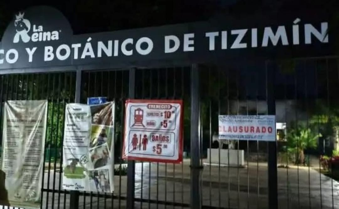 Clausuran zoológico de Tizimín (16/10/2025). Foto: Especial