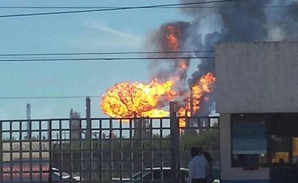 Reportan incendio en refinería de Salina Cruz