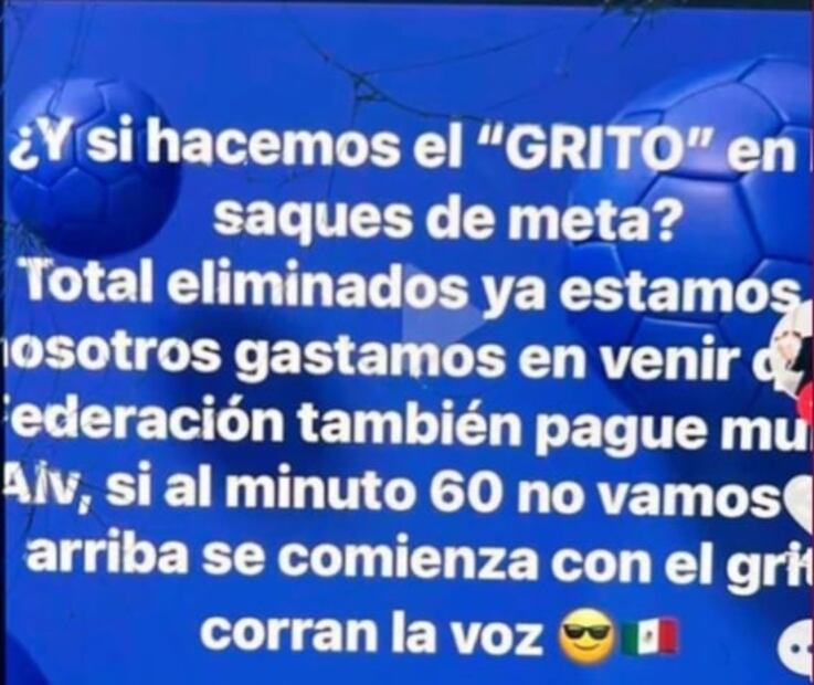 Aficionados mexicanos planean hacer grito de 'Eh, pu...' si México no puede contra Arabia Saudita