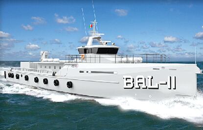 Zarpa primer barco de la Marina fabricado con acero de AHMSA