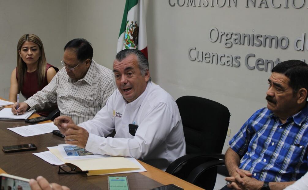 Durante conferencia, Conagua dijo que la medición del agua es primordial, una política que se ha trabajado en equipo (27/08/2025). Foto: Especial