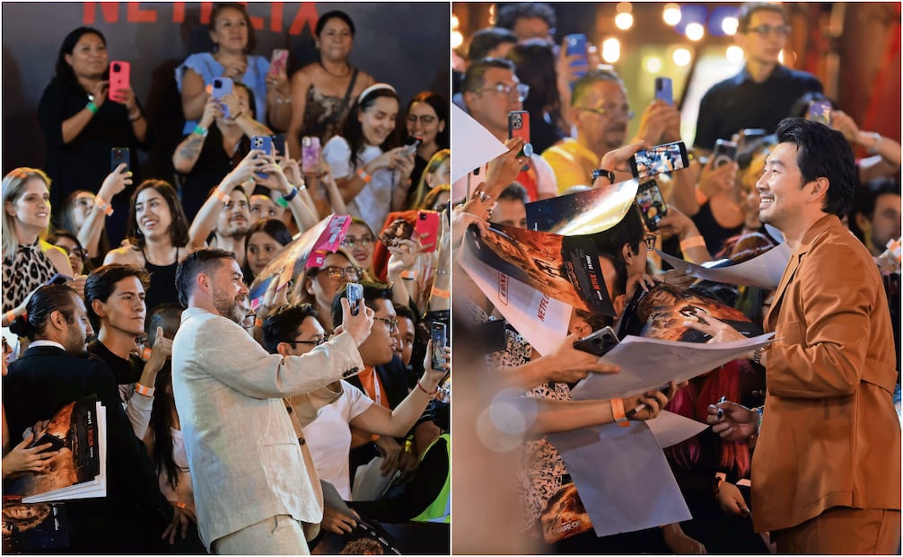 - El director Brad Peyton fue el primero en
arribar a la convivencia con los fanáticos.
- “Simu, hermano, ya eres mexicano”, le gritaba emocionado el público al actor chino.
Fotos: Gabriel Pano | El Universal