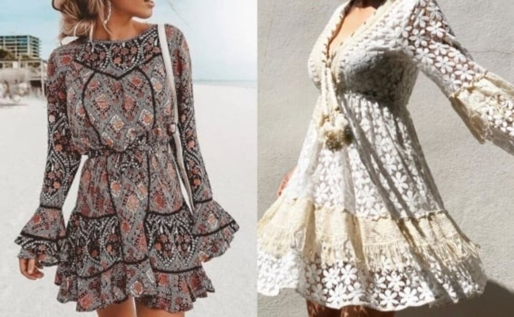 Cómo verte bien con un vestido boho chic