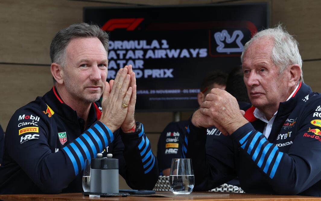 Christian Horner y Helmut Marko en el Gran Premio de Qatar - Foto: EFE