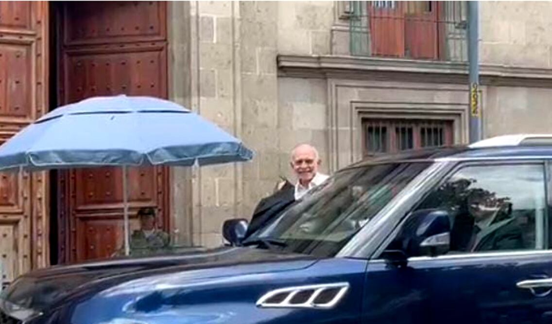 Alfonso Romo, exjefe de la Oficina de Presidencia, visitó este martes Palacio Nacional para reunirse con el presidente Andrés Manuel López Obrador. Foto: especial