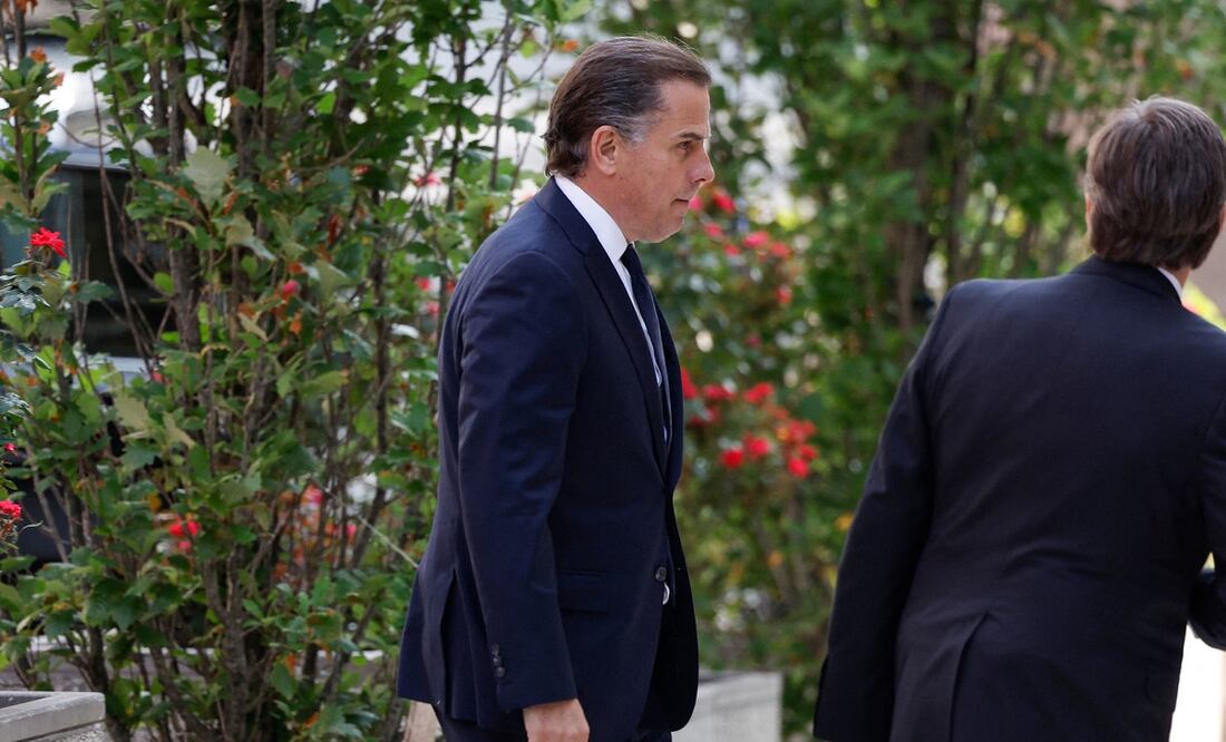Hunter Biden, hijo del presidente Joe Biden, a su llegada a una audiencia en Wilmington, Delaware. FOTO ANNA MONEYMAKER. AFP