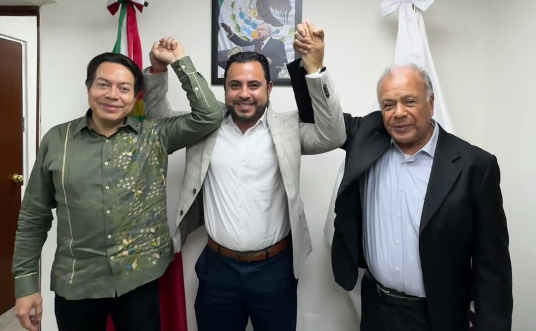 El diputado Christian Agúndez Gómez (al centro) fue avalado para contender como candidato a alcalde por Los Cabos. Foto: Especial