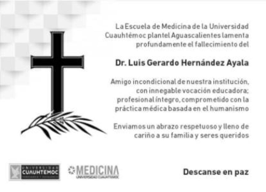 Fallece el padre del actor Luis Gerardo Méndez